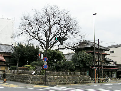 志村一里塚（左）