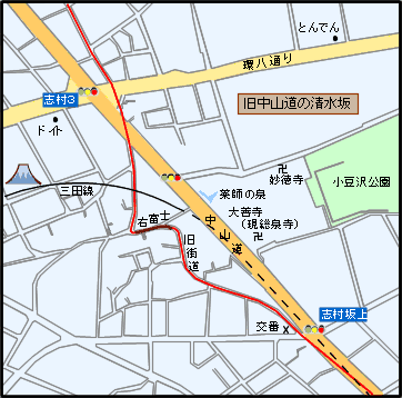 旧中山道地図