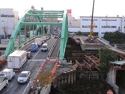 2008/12/18 新河岸橋架替工事